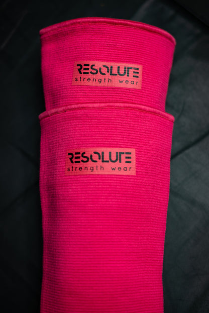 Hot Pink Elbow Sleeves - DOUBLE PLY - Resolute Strength Wear