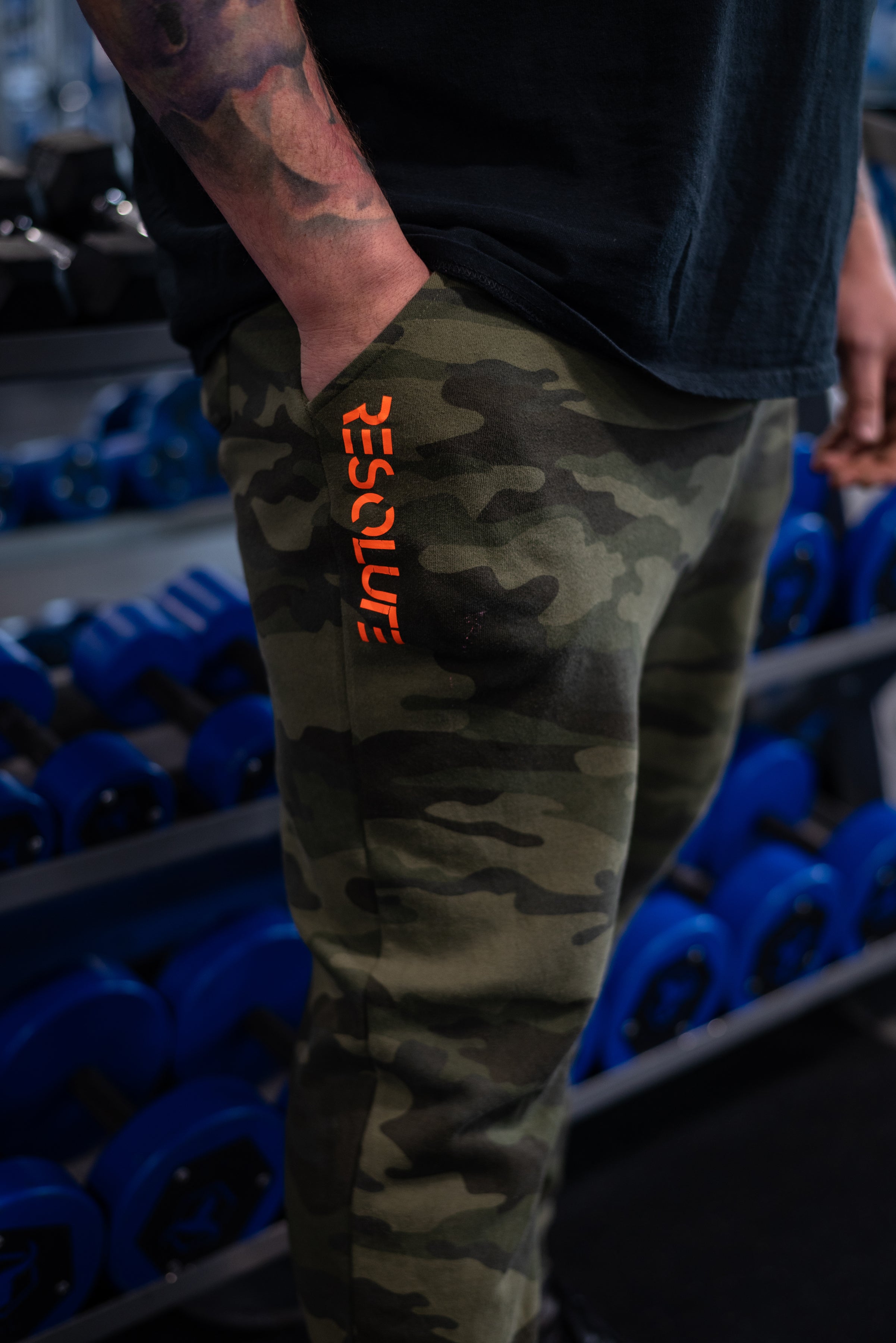 Green Camo Sweat pants - Resolute Strength Wear