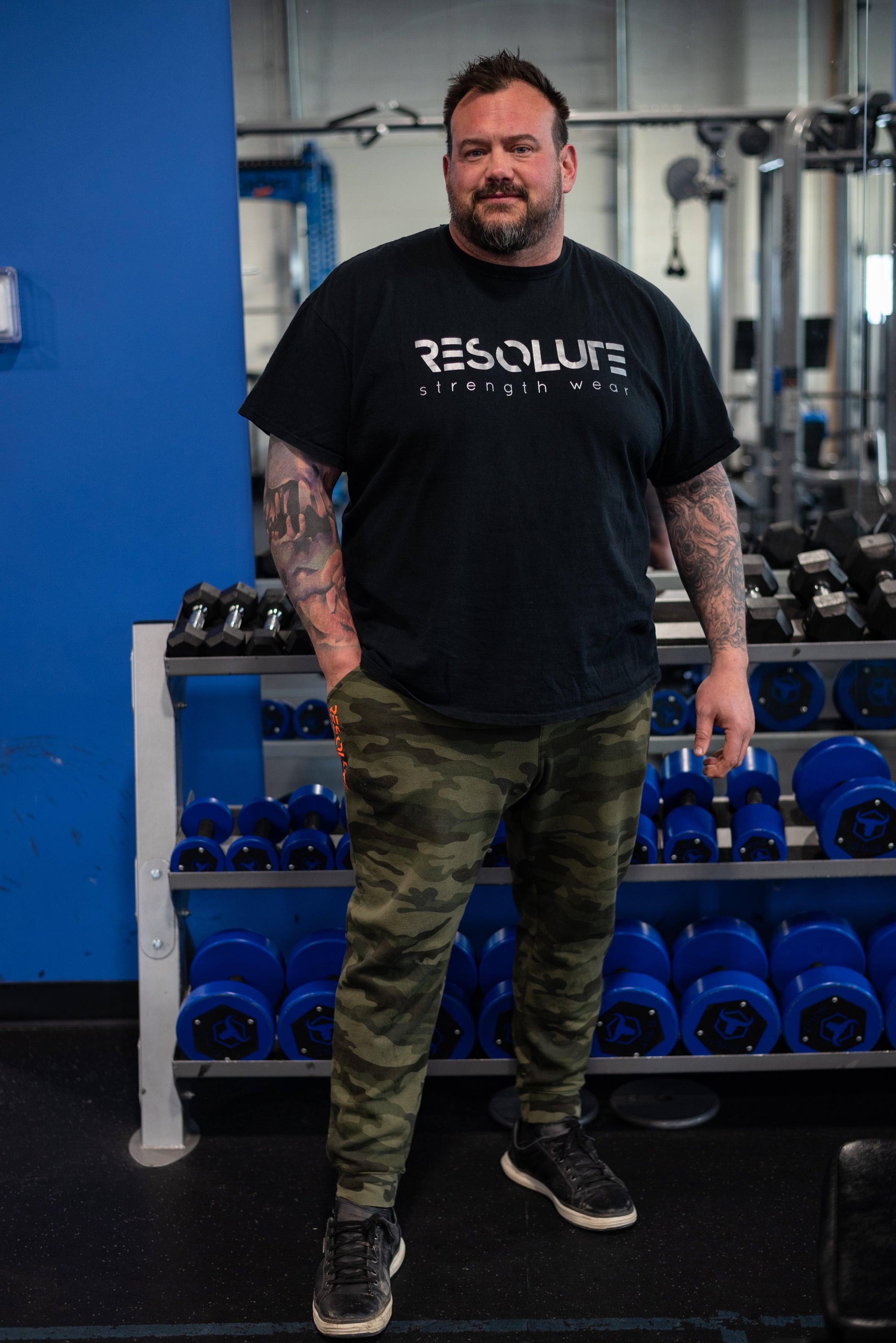 Green Camo Sweat pants - Resolute Strength Wear