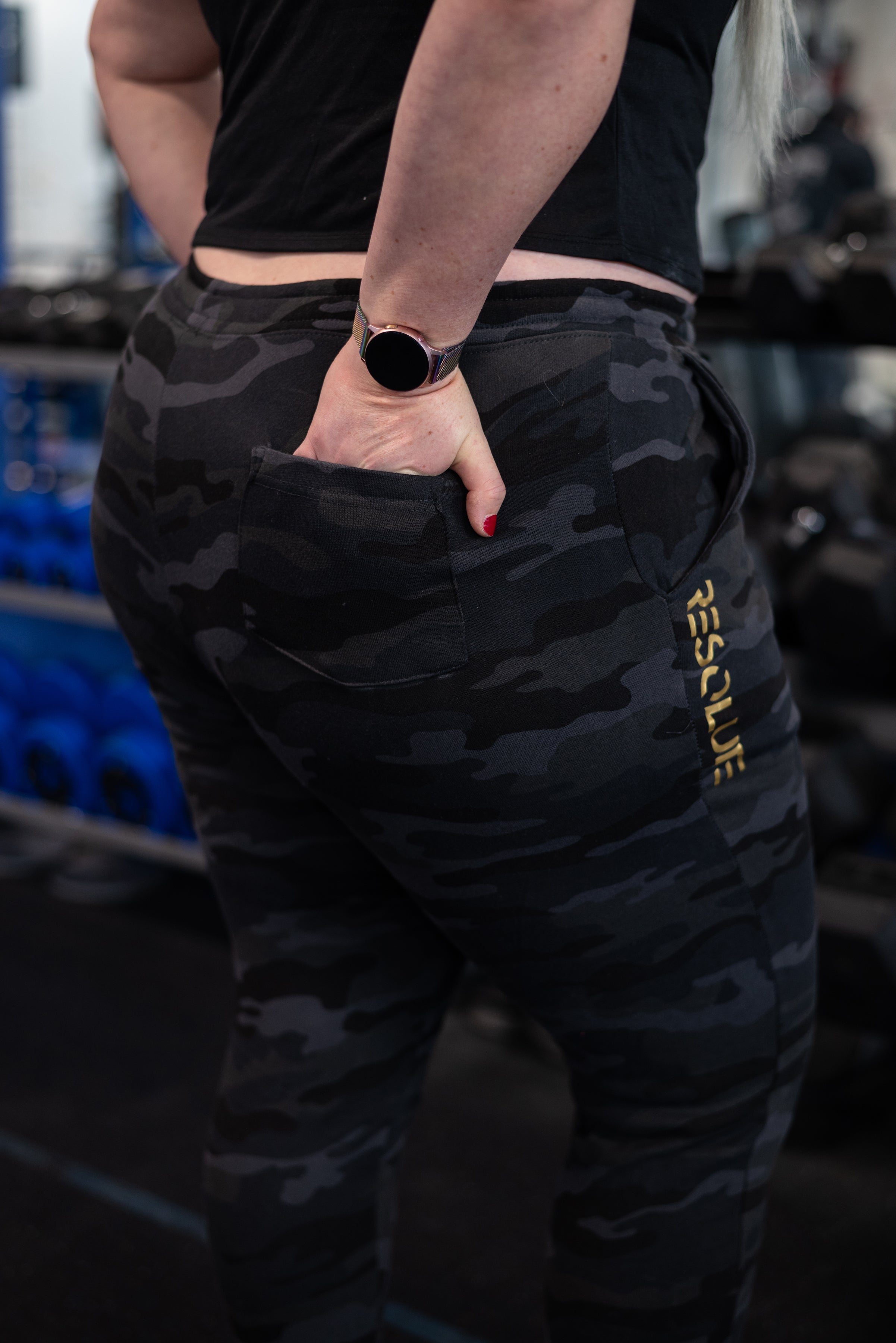 Black Camo Sweat pants - Resolute Strength Wear